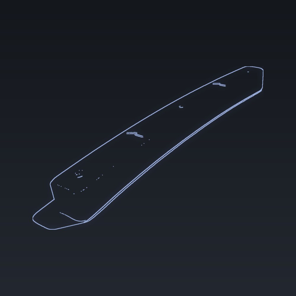 Outline drawing of a handle drilling jig